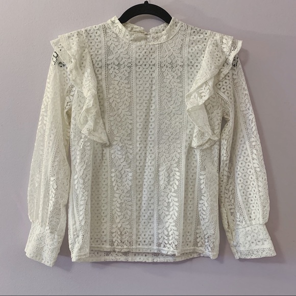 Vintage Tops - Vintage Eyelet Blouse